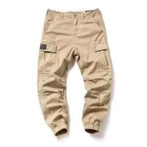 zipper overalls classic tooling pockets cotton fabric retro joggers 34