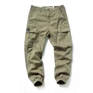 zipper overalls classic tooling pockets cotton fabric retro joggers 35