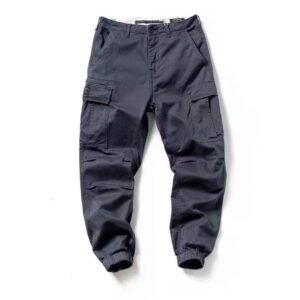 zipper overalls classic tooling pockets cotton fabric retro joggers 36
