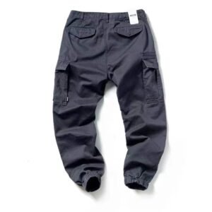 zipper overalls classic tooling pockets cotton fabric retro joggers 37