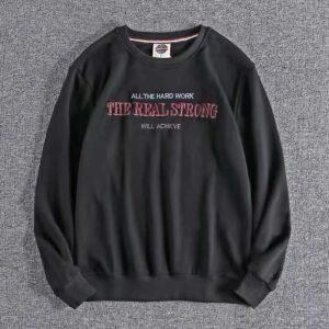 #AR205 Crewneck High Quality Jumper Pullover Men Ox tripe embroidered round neck sweater 33