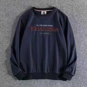 #AR205 Crewneck High Quality Jumper Pullover Men Ox tripe embroidered round neck sweater 35