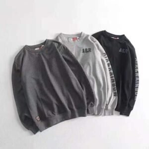 #8061 Crewneck High Quality Jumper Pullover Men 320 gram Terry tripe fabric embroidered sweate 19
