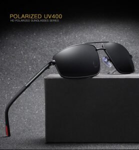 JM0009#TR90 UV400 MEN'S FASHION mental frame polarized sunglasses outdoor stylish 40