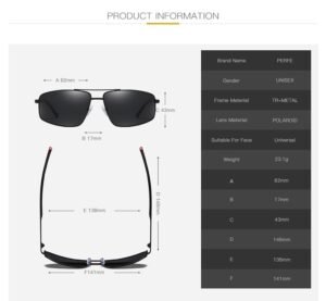 JM0009#TR90 UV400 MEN'S FASHION mental frame polarized sunglasses outdoor stylish 42