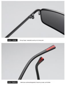 JM0009#TR90 UV400 MEN'S FASHION mental frame polarized sunglasses outdoor stylish 43