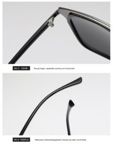 P26###TR90 UV400 MEN’S FASHION mental frame polarized sunglasses outdoor stylish 42