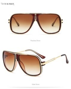 23072##Hot Seler Men's Fashion mental frame polarized sunglasses outdoor stylish 38