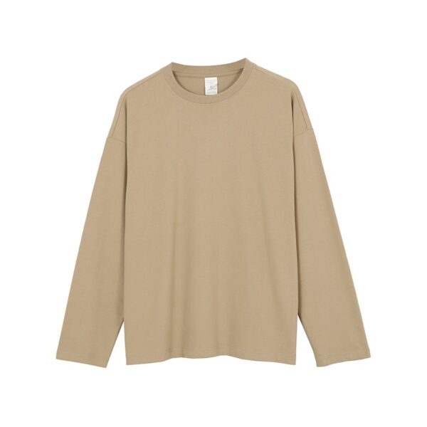 pure cotton plain long sleeve TEE 220g 13