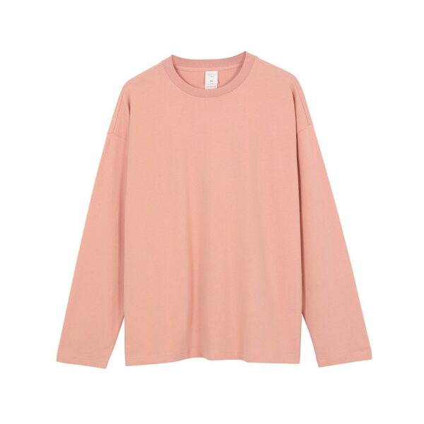 pure cotton plain long sleeve TEE 220g 14