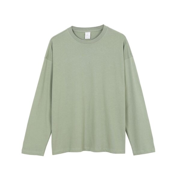 pure cotton plain long sleeve TEE 220g 17