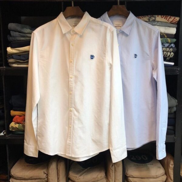 Basic Style Chunky Oxford Shirt