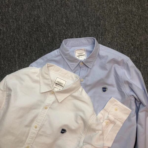 Basic Style Chunky Oxford Shirt - Image 5