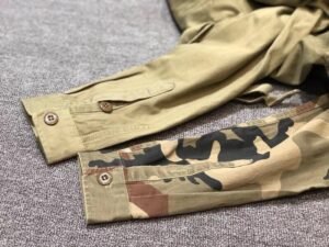 Multiple bag overalls high count cotton fishbone grain fabric shirt jackets 62