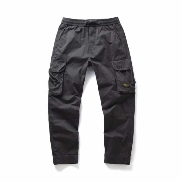 military style retro cargo tight twill micro elastic loose cargo pants 20