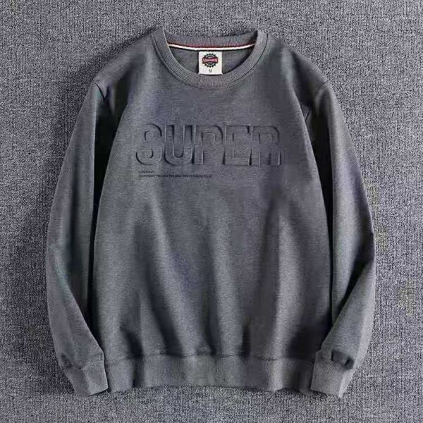 #AR202 Crewneck High Quality Jumper Pullover Three dimensional highlighting of letters Men Sweater - Image 4