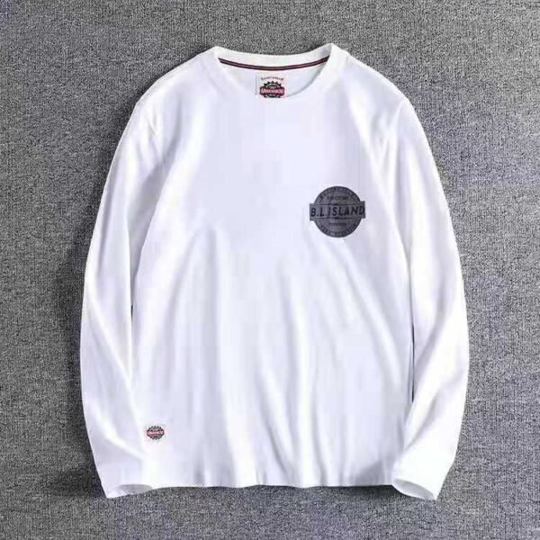 #5202 Printed long sleeve T-shirt cotton round neck autumn new casual comfortable Pullover 13