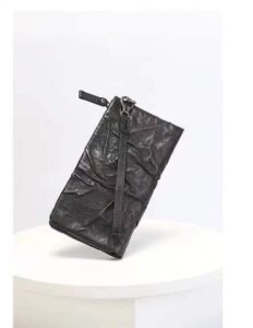 M6316# Top Quality Men's Genuine leather hand purse retro zipper wallet 28