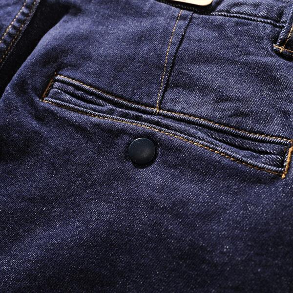 D. STRANIK autumn/winter American heavy texture blue dyed men's jeans young men's trousers DS1275