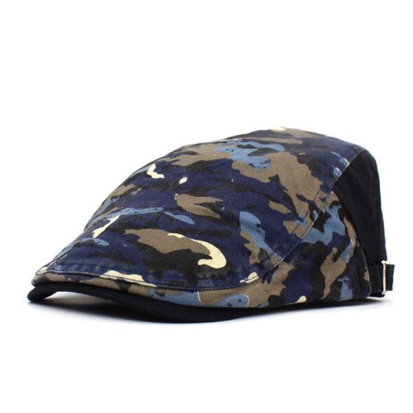 Fashion new camouflage printed beret women's cap travel cap forward hat men's hat wholesale