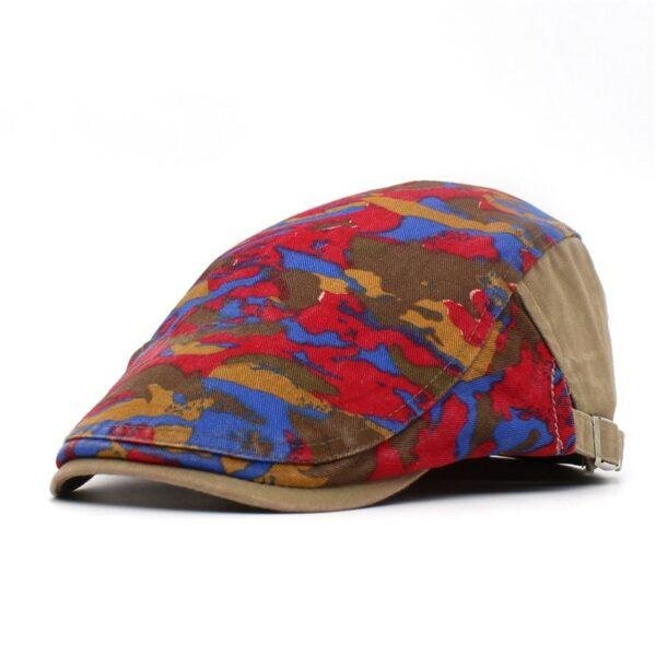 Fashion new camouflage printed beret women's cap travel cap forward hat men's hat wholesale