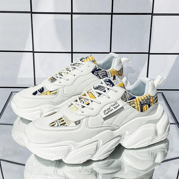 Hong Kong wind father shoes men's ins trend spring thick soles to increase men's shoes new net red student sports tide shoes