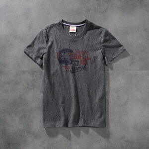 Modern banner American click water wash wool print original men's round collar short-sleeved T-shirt M622