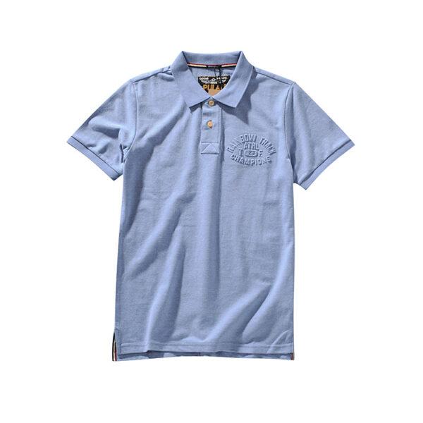 Spring and summer new American simple letter fractic men's collar short-sleeved POLO shirt youth half-sleeve PK510