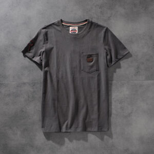 Air-rainbow American retro minimalist chest bag men's round-neck short-sleeved T-shirt youth half-sleeve AR809