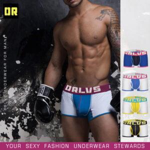 ORLVS foreign trade source cotton plalic mesh men's underwear sexy breathable four-corner pants men's OR156