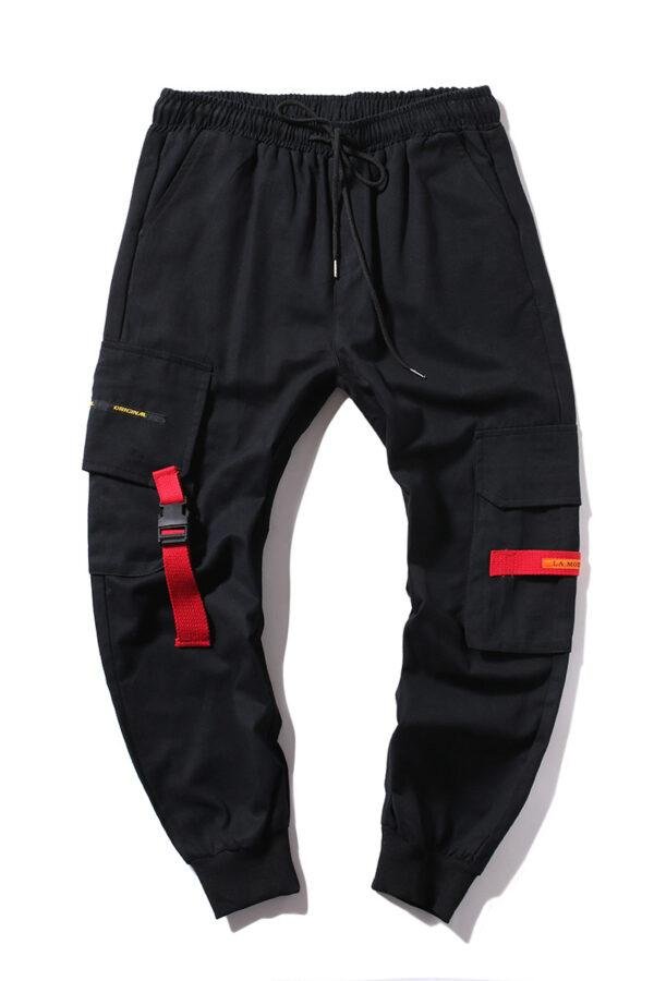 Men's large-size workwear trousers multi-pocket leggings foreign trade large size weaver loose sweatpants K205