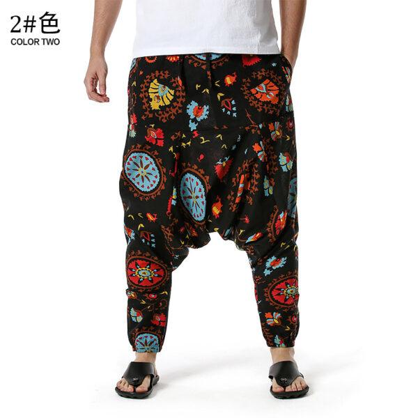 men's and women's foreign trade Harun yoga pants loose bohemian pants hanging pants moth pants